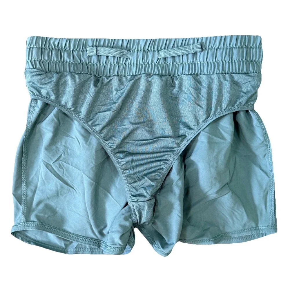 NWT‎ Nike One Dri-FIT High-Waisted Girls Lg Shorts Green Woven Training Short